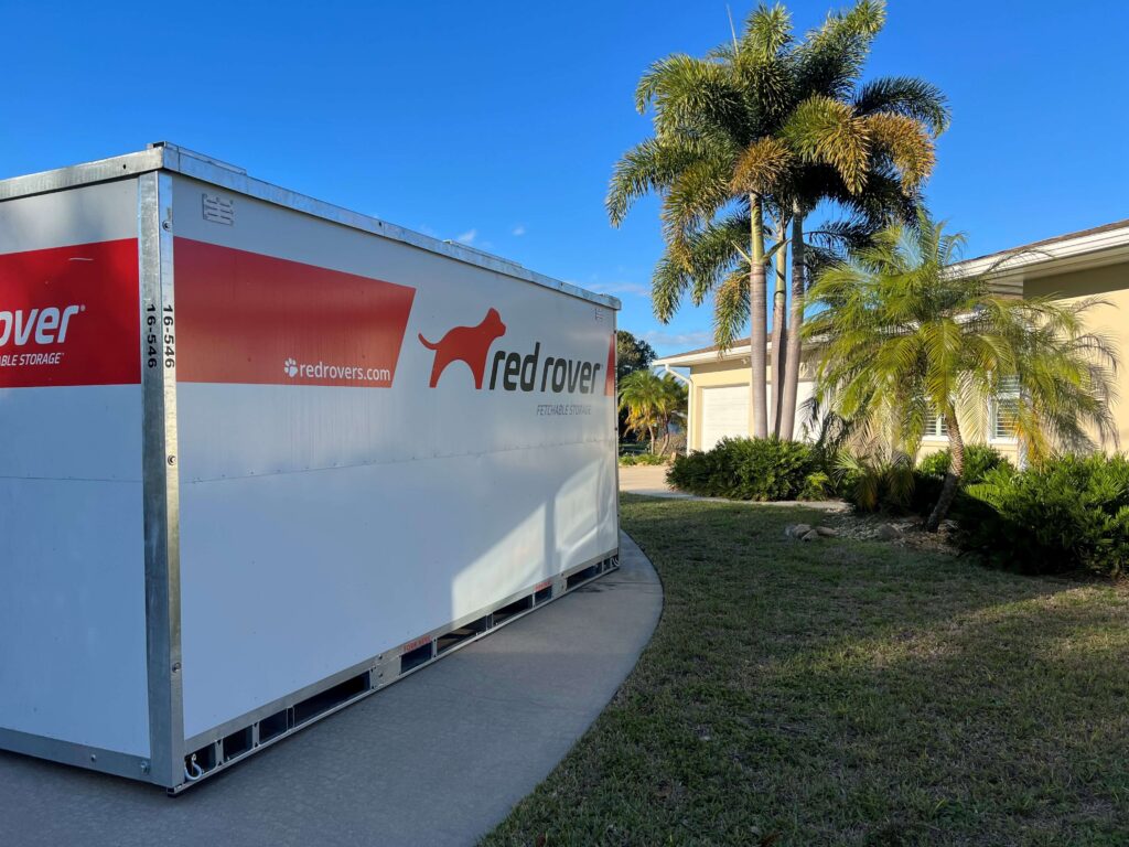 Red Rover container on location