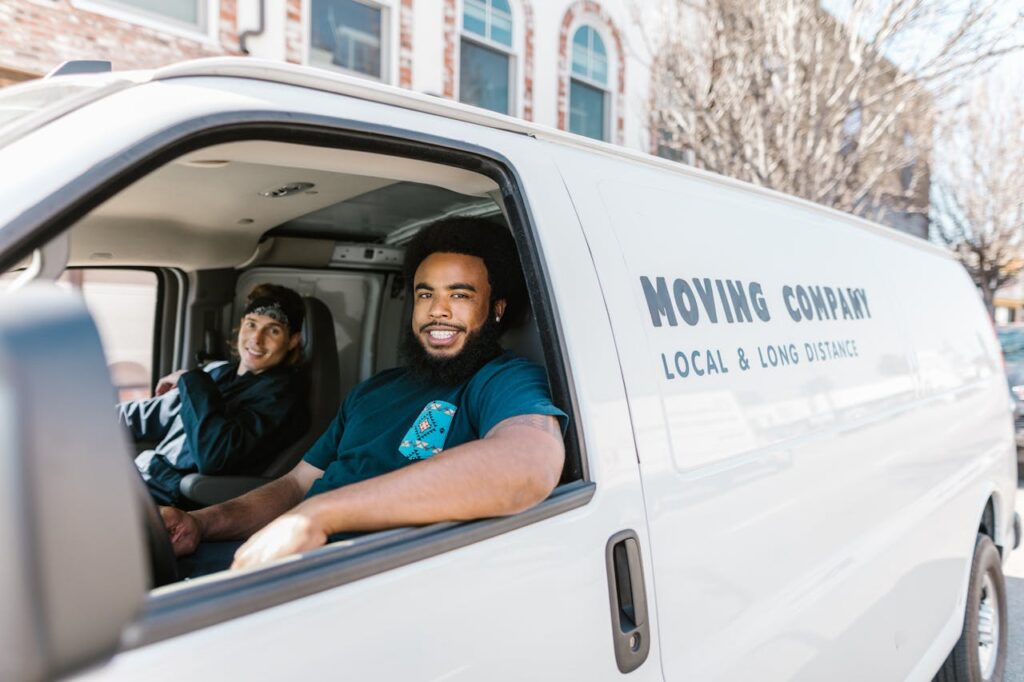 moving professionals in a moving van, how much are movers